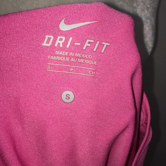 Nike Women Pink Dri-Fit Legend Long Sleeve T-Shirt - Picture 3 of 3